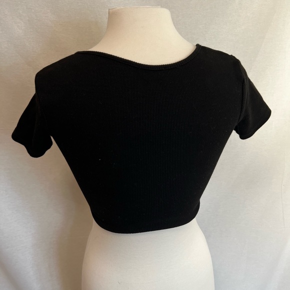 Akira Crop Top With Jeweled Open Front - Picture 6 of 6